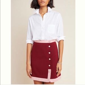 NWT Anthropologie Milana Color Blocked Miniskirt